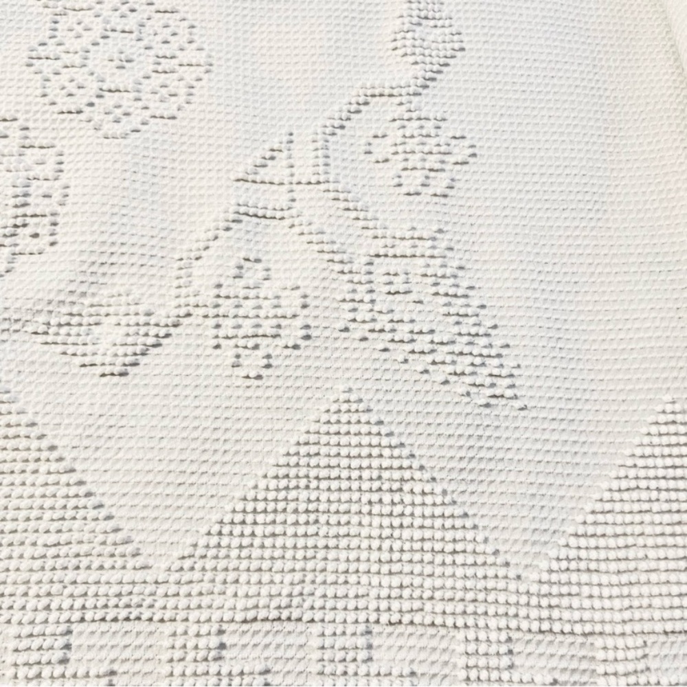 Vintage Bates Chenille Blanket White Twin Bedding - Picture 5 of 13